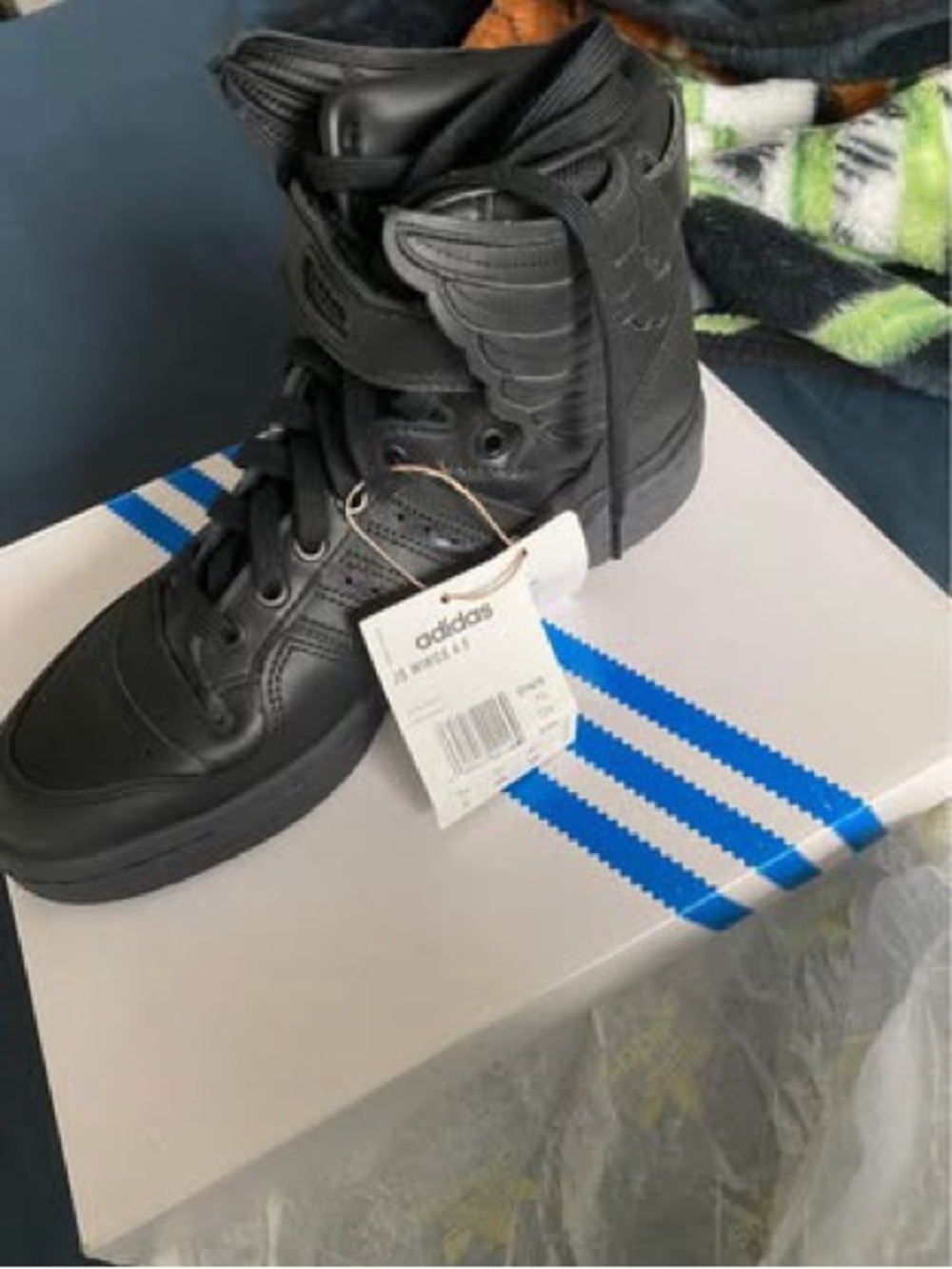 adidas Black High-Top Sneakers with Strap